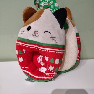 NWT Jazwares Squishmallow Cam Christmas Toddler Slippers Boys Girls Kids 11-12